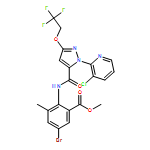 Benzoic acid, 5-bromo-2-[[[1-(3-chloro-2-pyridinyl)-3-(2,2,2-trifluoroethoxy)-1H-pyrazol-5-yl]carbonyl]amino]-3-methyl-, methyl ester