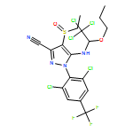 1H-Pyrazole-3-carbonitrile, 1-[2,6-dichloro-4-(trifluoromethyl)phenyl]-4-(ethylsulfinyl)-5-[(2,2,2-trichloro-1-propoxyethyl)amino]-