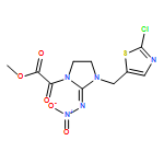 1-Imidazolidineacetic acid, 3-[(2-chloro-5-thiazolyl)methyl]-2-(nitroimino)-α-oxo-, methyl ester