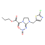 1-Imidazolidineacetic acid, 3-[(2-chloro-5-thiazolyl)methyl]-2-(nitroimino)-α-oxo-, propyl ester