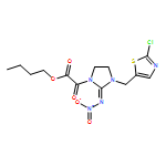 1-Imidazolidineacetic acid, 3-[(2-chloro-5-thiazolyl)methyl]-2-(nitroimino)-α-oxo-, butyl ester