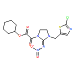 1-Imidazolidineacetic acid, 3-[(2-chloro-5-thiazolyl)methyl]-2-(nitroimino)-α-oxo-, cyclohexyl ester