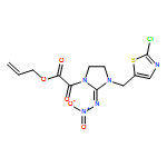 1-Imidazolidineacetic acid, 3-[(2-chloro-5-thiazolyl)methyl]-2-(nitroimino)-α-oxo-, 2-propen-1-yl ester