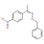 Ethanone, 1-(4-nitrophenyl)-, O-(phenylmethyl)oxime, (1E)-