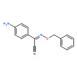 Benzeneacetonitrile, 4-amino-α-[(phenylmethoxy)imino]-, (αZ)-