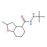 4-Benzofurancarboxylic acid, octahydro-2-methyl-, 2-(1,1-dimethylethyl)hydrazide