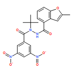 4-Benzofurancarboxylic acid, 2-methyl-, 2-(1,1-dimethylethyl)-2-(3,5-dinitrobenzoyl)hydrazide