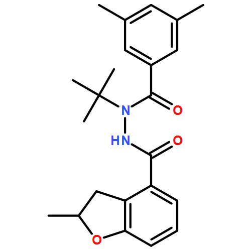 4-Benzofurancarboxylic acid, 2,3-dihydro-2-methyl-, 2-(3,5-dimethylbenzoyl)-2-(1,1-dimethylethyl)hydrazide