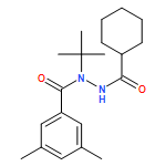 Benzoic acid, 3,5-dimethyl-, 2-(cyclohexylcarbonyl)-1-(1,1-dimethylethyl)hydrazide