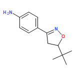 Benzenamine, 4-[5-(1,1-dimethylethyl)-4,5-dihydro-3-isoxazolyl]-