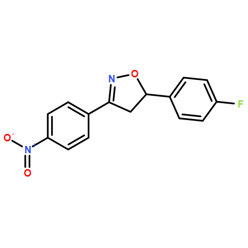 Isoxazole, 5-(4-fluorophenyl)-4,5-dihydro-3-(4-nitrophenyl)-