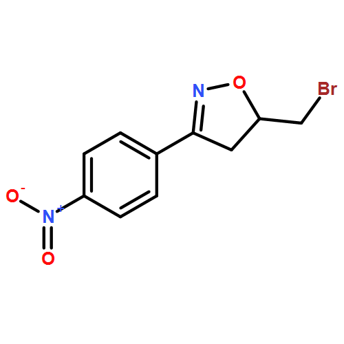 Isoxazole, 5-(bromomethyl)-4,5-dihydro-3-(4-nitrophenyl)-