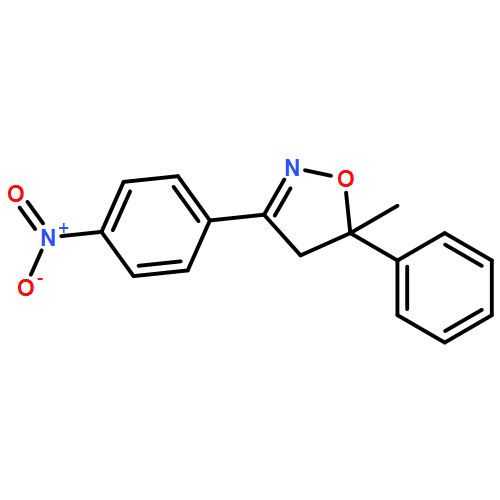 Isoxazole, 4,5-dihydro-5-methyl-3-(4-nitrophenyl)-5-phenyl-