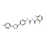 Benzamide, 2,6-difluoro-N-[[[4-[5-(4-fluorophenyl)-4,5-dihydro-3-isoxazolyl]phenyl]amino]carbonyl]-