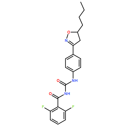 Benzamide, N-[[[4-(5-butyl-4,5-dihydro-3-isoxazolyl)phenyl]amino]carbonyl]-2,6-difluoro-