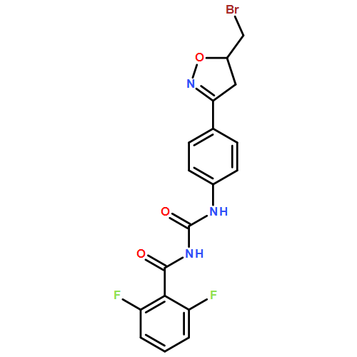 Benzamide, N-[[[4-[5-(bromomethyl)-4,5-dihydro-3-isoxazolyl]phenyl]amino]carbonyl]-2,6-difluoro-