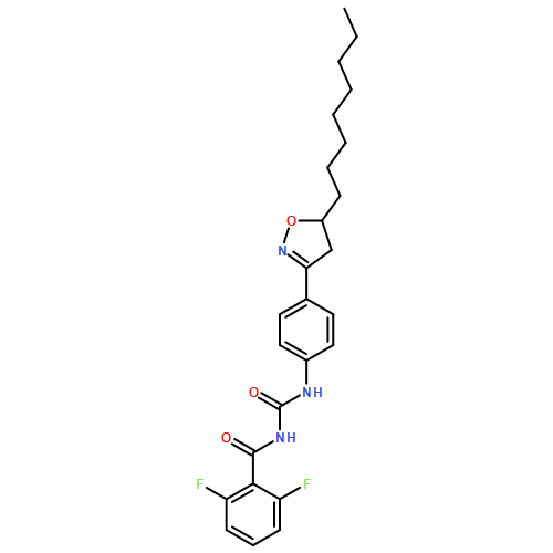 Benzamide, N-[[[4-(4,5-dihydro-5-octyl-3-isoxazolyl)phenyl]amino]carbonyl]-2,6-difluoro-