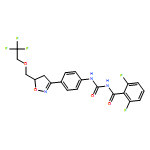 Benzamide, N-[[[4-[4,5-dihydro-5-[(2,2,2-trifluoroethoxy)methyl]-3-isoxazolyl]phenyl]amino]carbonyl]-2,6-difluoro-