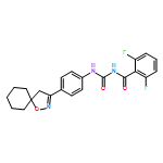 Benzamide, 2,6-difluoro-N-[[[4-(1-oxa-2-azaspiro[4.5]dec-2-en-3-yl)phenyl]amino]carbonyl]-