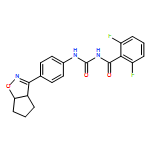 Benzamide, 2,6-difluoro-N-[[[4-(3a,5,6,6a-tetrahydro-4H-cyclopent[d]isoxazol-3-yl)phenyl]amino]carbonyl]-