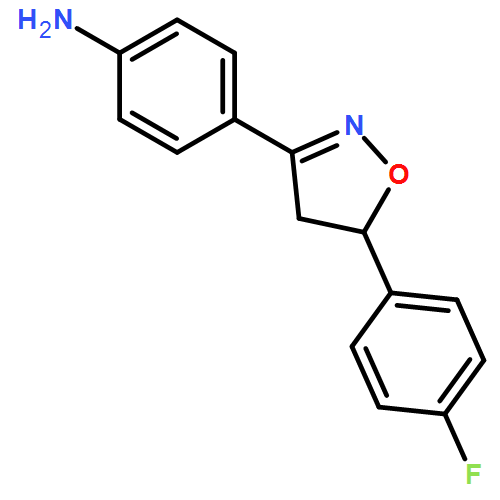 Benzenamine, 4-[5-(4-fluorophenyl)-4,5-dihydro-3-isoxazolyl]-