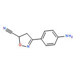 5-Isoxazolecarbonitrile, 3-(4-aminophenyl)-4,5-dihydro-