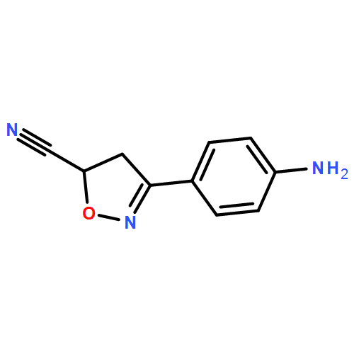 5-Isoxazolecarbonitrile, 3-(4-aminophenyl)-4,5-dihydro-