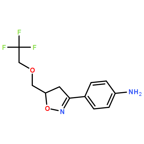 Benzenamine, 4-[4,5-dihydro-5-[(2,2,2-trifluoroethoxy)methyl]-3-isoxazolyl]-