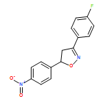 Isoxazole, 3-(4-fluorophenyl)-4,5-dihydro-5-(4-nitrophenyl)-