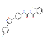 Benzamide, 2,6-difluoro-N-[[[4-[3-(4-fluorophenyl)-4,5-dihydro-5-isoxazolyl]phenyl]amino]carbonyl]-