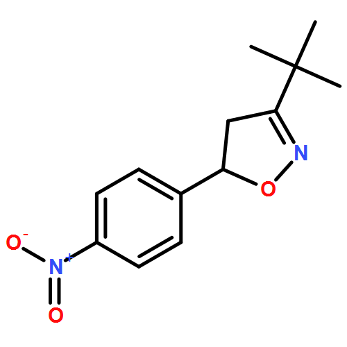 Isoxazole, 3-(1,1-dimethylethyl)-4,5-dihydro-5-(4-nitrophenyl)-