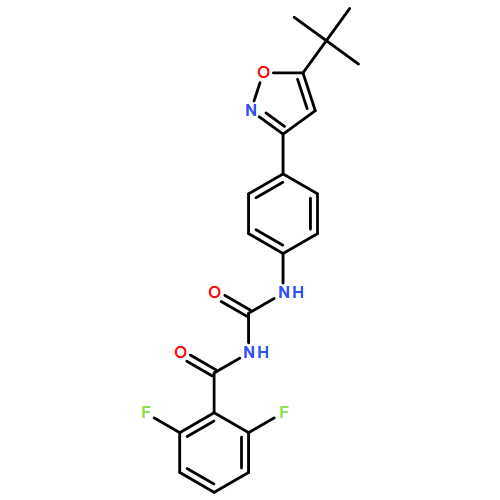 Benzamide, N-[[[4-[5-(1,1-dimethylethyl)-3-isoxazolyl]phenyl]amino]carbonyl]-2,6-difluoro-