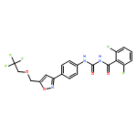 Benzamide, 2,6-difluoro-N-[[[4-[5-[(2,2,2-trifluoroethoxy)methyl]-3-isoxazolyl]phenyl]amino]carbonyl]-