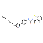 Benzamide, 2,6-difluoro-N-[[[4-(5-octyl-3-isoxazolyl)phenyl]amino]carbonyl]-