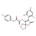 Ethanedioic acid, 1-(4-chlorophenyl) 2-[2-oxo-3-(2,4,6-trimethylphenyl)-1-oxaspiro[4.4]non-3-en-4-yl] ester