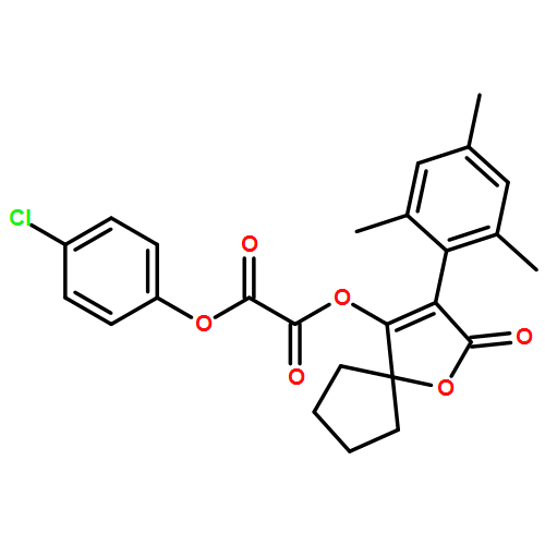 Ethanedioic acid, 1-(4-chlorophenyl) 2-[2-oxo-3-(2,4,6-trimethylphenyl)-1-oxaspiro[4.4]non-3-en-4-yl] ester