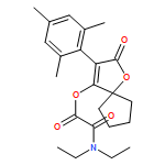 Acetic acid, 2-(diethylamino)-2-oxo-, 2-oxo-3-(2,4,6-trimethylphenyl)-1-oxaspiro[4.4]non-3-en-4-yl ester