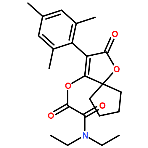 Acetic acid, 2-(diethylamino)-2-oxo-, 2-oxo-3-(2,4,6-trimethylphenyl)-1-oxaspiro[4.4]non-3-en-4-yl ester