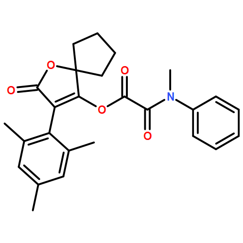 Acetic acid, 2-(methylphenylamino)-2-oxo-, 2-oxo-3-(2,4,6-trimethylphenyl)-1-oxaspiro[4.4]non-3-en-4-yl ester