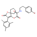 Acetic acid, 2-[(4-bromophenyl)ethylamino]-2-oxo-, 2-oxo-3-(2,4,6-trimethylphenyl)-1-oxaspiro[4.4]non-3-en-4-yl ester