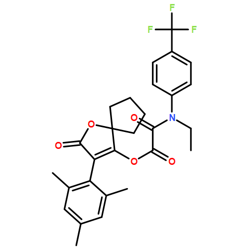 Acetic acid, 2-[ethyl[4-(trifluoromethyl)phenyl]amino]-2-oxo-, 2-oxo-3-(2,4,6-trimethylphenyl)-1-oxaspiro[4.4]non-3-en-4-yl ester