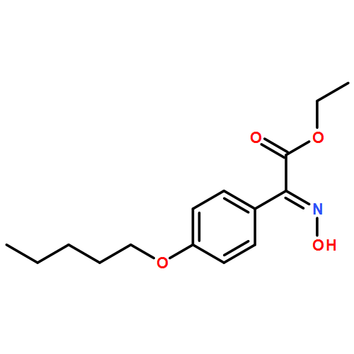 Benzeneacetic acid, α-(hydroxyimino)-4-(pentyloxy)-, ethyl ester