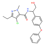 1H-Pyrazole-5-carboxamide, 4-chloro-3-ethyl-N-[2-hydroxy-1-(4-phenoxyphenyl)ethyl]-1-methyl-