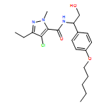 1H-Pyrazole-5-carboxamide, 4-chloro-3-ethyl-N-[2-hydroxy-1-[4-(pentyloxy)phenyl]ethyl]-1-methyl-