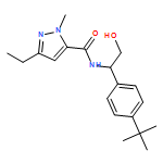 1H-Pyrazole-5-carboxamide, N-[1-[4-(1,1-dimethylethyl)phenyl]-2-hydroxyethyl]-3-ethyl-1-methyl-