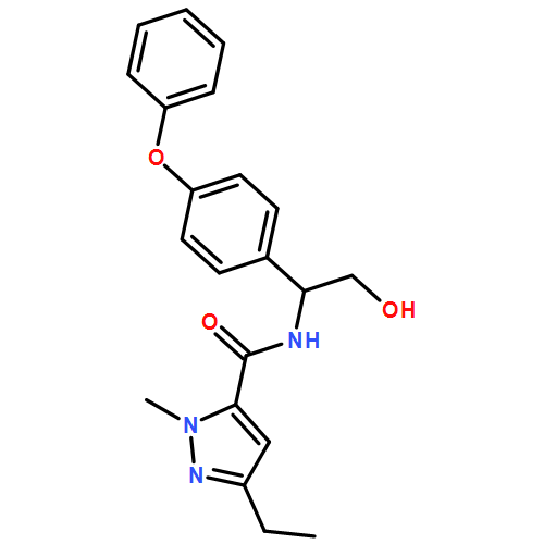 1H-Pyrazole-5-carboxamide, 3-ethyl-N-[2-hydroxy-1-(4-phenoxyphenyl)ethyl]-1-methyl-