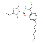 1H-Pyrazole-5-carboxamide, 4-chloro-N-[2-chloro-1-[4-(pentyloxy)phenyl]ethyl]-3-ethyl-1-methyl-