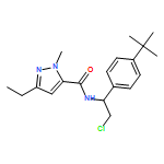 1H-Pyrazole-5-carboxamide, N-[2-chloro-1-[4-(1,1-dimethylethyl)phenyl]ethyl]-3-ethyl-1-methyl-