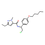 1H-Pyrazole-5-carboxamide, N-[2-chloro-1-[4-(pentyloxy)phenyl]ethyl]-3-ethyl-1-methyl-