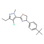 Oxazole, 2-(4-chloro-3-ethyl-1-methyl-1H-pyrazol-5-yl)-4-[4-(1,1-dimethylethyl)phenyl]-4,5-dihydro-